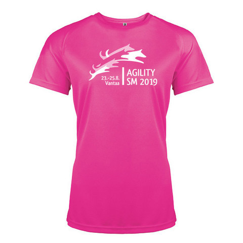 LadyFit Tekninen T-Paita Fuchsia Proact