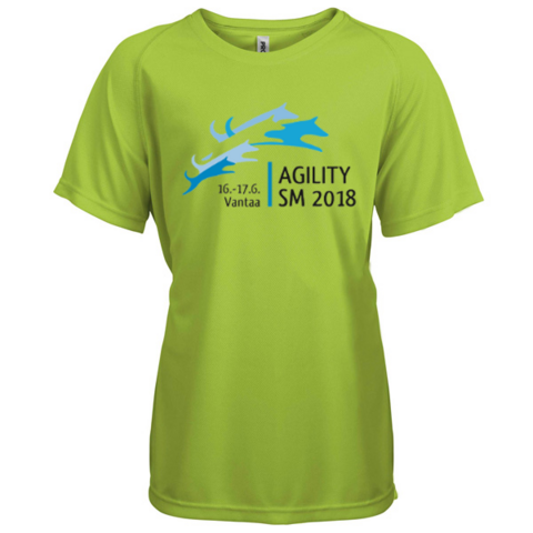 Kids Sport shirt Lime Proact 445