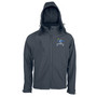 Mens` hooded Softshell Jacket Titanium