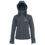 Ladies` Hooded Softshell Jacket Titanium