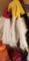 Real fur with handle