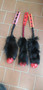 BERRA Ultimate bungee toy with real fox fur with red  KONG