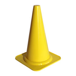 Obedience 40cm Cone Yellow