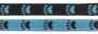 Paw leash Blue/Black 20mm