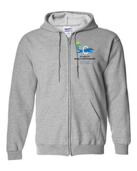 Unisex Vetoketjuhuppari Sport Grey