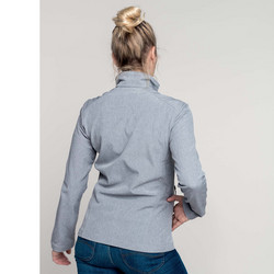 Naisten Softshell Takki Musta
