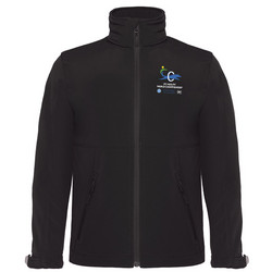 Lasten Softshell hupullinen takki  Musta