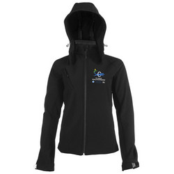 Naisten Hupulinen Softshell Takki Musta