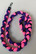 Fleece leash 160 cm BGB Pink-Lilac-Black
