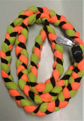 Fleece leash 160 cm BGB  vihreä oranssi musta