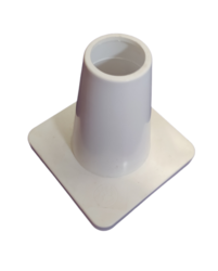 Weighted 15 cm marker cone, White