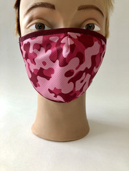 Kasvomaski Pink Camo