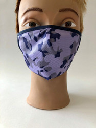 Kasvomaski Violet Camo