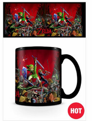 Väriä vaihtava muki Zelda Battle