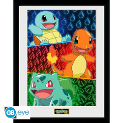 Kehystetty juliste - Pokemon Starters