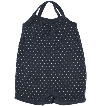Nature baby puuvillafroteinen polkadot bodyasu