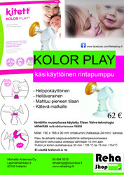 Kitett Kolor Play manuaalinen rintapumppu