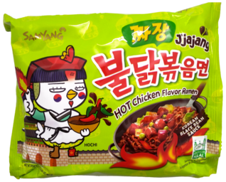 Buldak Jjajang Hot Chicken Mustapapu Ramen - Tulinen