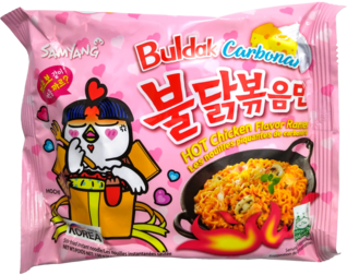 Buldak Carbonara Hot Chicken Ramen - Mausteinen