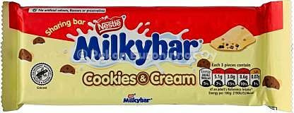Milkybar - Cookies & Cream Valkosuklaalevy