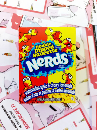 Nerds Double Dipped Saucette Vesimeloni-omena/Kirsikkalimonadi