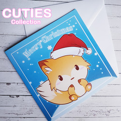 Cuties Christmas Card Fox