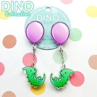 Dino Balloon Violetit Korvakorut
