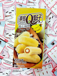 Banana Milk Mochi Roll