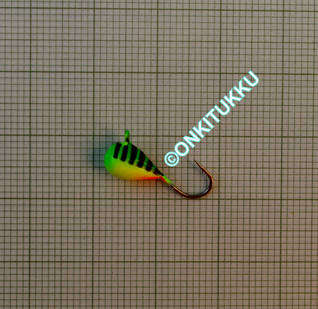 Volframi-mormuska 5mm #8 lenkki firetiger, nro 47