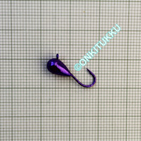 Volframi-mormuska 5mm #8 lenkki violetti kromi, nro 10