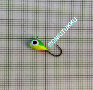 Volframi-mormuska 5mm #8 lenkki kirkas firetiger, nro 36