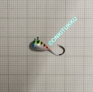 Volframi-mormuska 5mm #8 lenkki keltainen helmiäinen, nro 29