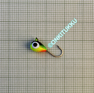 Volframi-mormuska 5mm #8 lenkki firetiger, nro 33