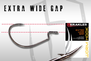 Extra Wide Gap offset worm hook #4/0 6kpl