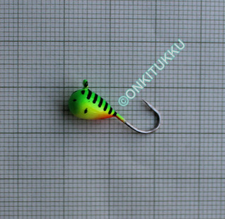 Volframi-mormuska 6mm #6 lenkki firetiger, nro 47