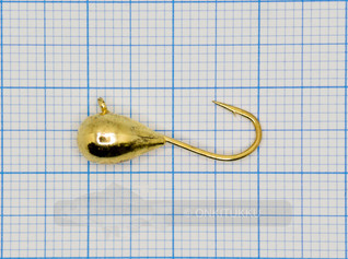 Volframi-mormuska 6mm #6 lenkki kulta, nro 01