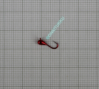Volframi-mormuska 2,5mm #16 lenkki punainen kromi, nro 19
