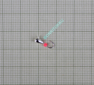 Volframi-mormuska 2,5mm #16 lenkki hopea, pinkki helmi nro 21