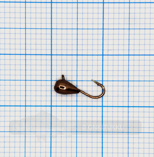 Volframi-mormuska 2,5mm #16 lenkki ruskea kromi, nro 30
