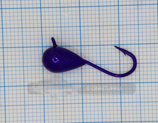 Volframi-mormuska 7mm #4 lenkki kromi mustikka, nro 10