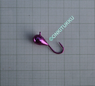 Volframi-mormuska 7mm #4 lenkki pinkki kromi, nro 12