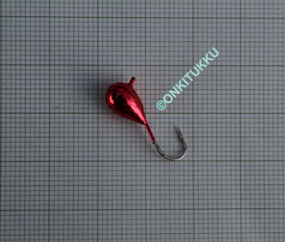 Volframi-mormuska 7mm #4 lenkki punainen kromi, nro 15