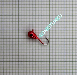 Volframi-mormuska 4mm #12 lenkki punainen kromi, nro 13