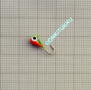 Volframi-mormuska 4mm #12 lenkki firetiger, nro 33
