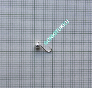 Volframi Prisma 4mm koukku #14 lenkki hopea, nro 27