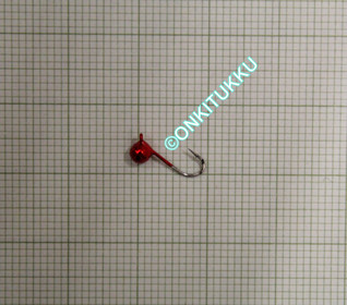 Volframi Prisma 3mm koukku #16 lenkki punainen kromi, nro 38