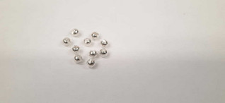Lovitettu volframikuula 1,5mm hopea 20kpl