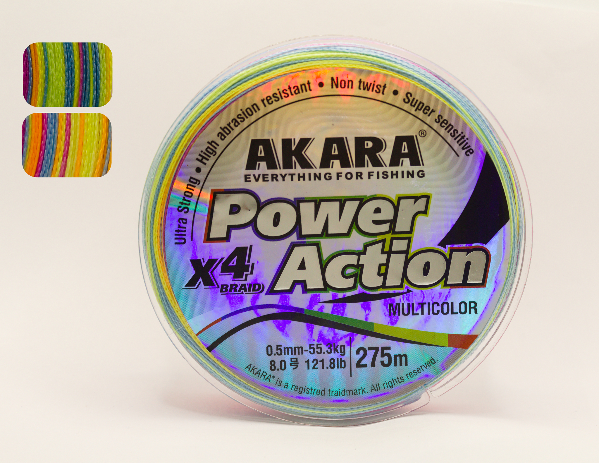 Akara Power Action Multicolor 0,50mm 55,3kg – Verkkokauppa