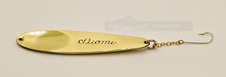 Suomi pilkki 8cm väri messinki-hopea