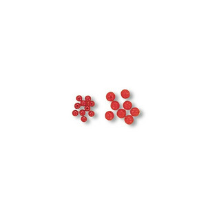 Stoppari helmi punainen 4mm 25kpl